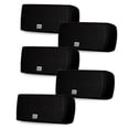 thumbnail image 1 of Acoustic Audio AA32CB Mountable Indoor Speakers 1500 Watts Black Bookshelf 5 Speaker Set AA32CB-5S, 1 of 5