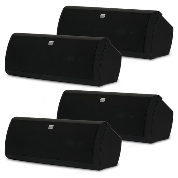 Acoustic Audio AA40CB Indoor 3 Way Speakers 2000 Watts Black Bookshelf 2 Pair Pack AA40CB-2PR