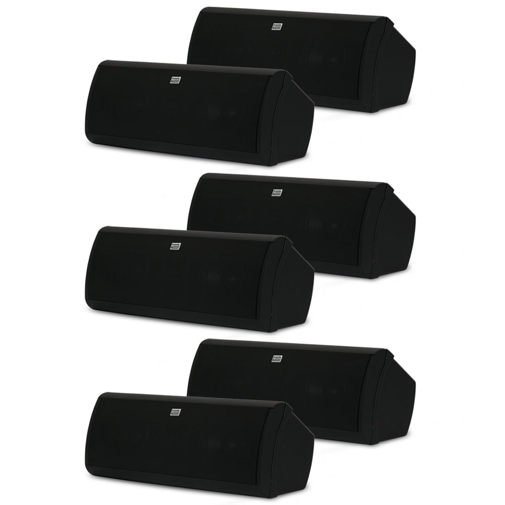 Acoustic Audio AA40CB Indoor 3 Way Speakers 3000 Watts Black Bookshelf 3 Pair Pack AA40CB-3PR