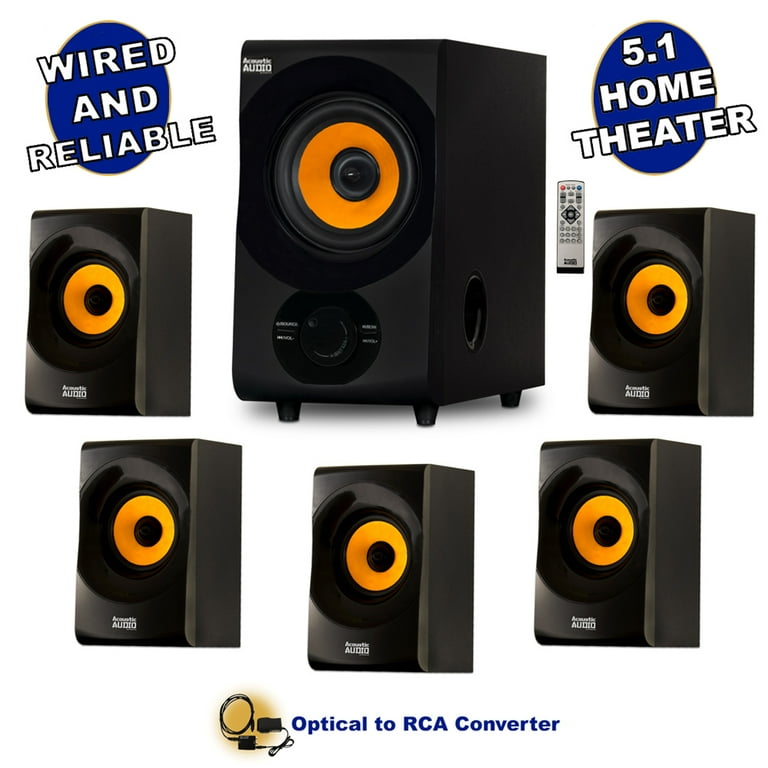 Surround sound system hotsell with optical input