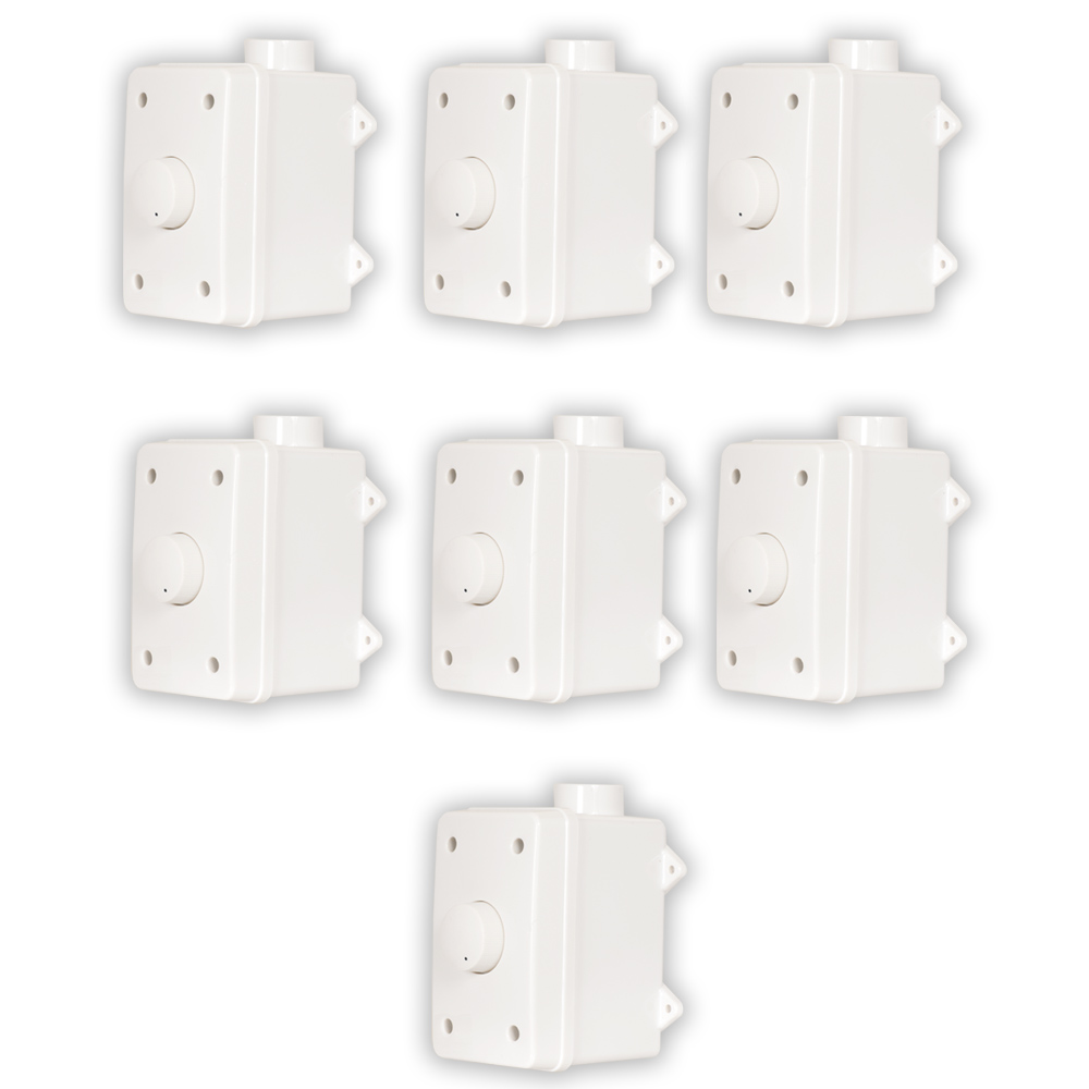 Acoustic Audio AAOVCD-W Outdoor Volume Controls White Weatherproof 7 Piece Set - image 1 of 5