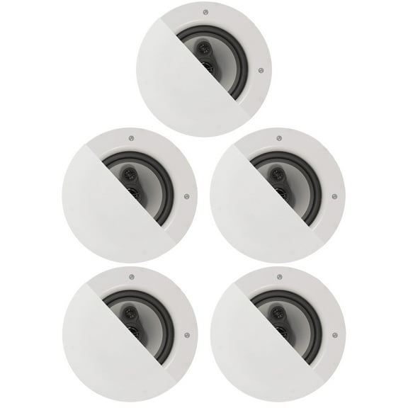 Acoustic Audio CSic64 Frameless 6.5" In Ceiling 5 Speaker Set 3 Way Home Theater Speakers