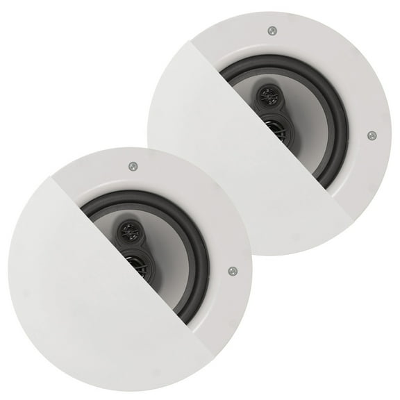 Acoustic Audio CSic64 Frameless In Ceiling 6.5" Speaker Pair 3 Way Home Theater Speakers