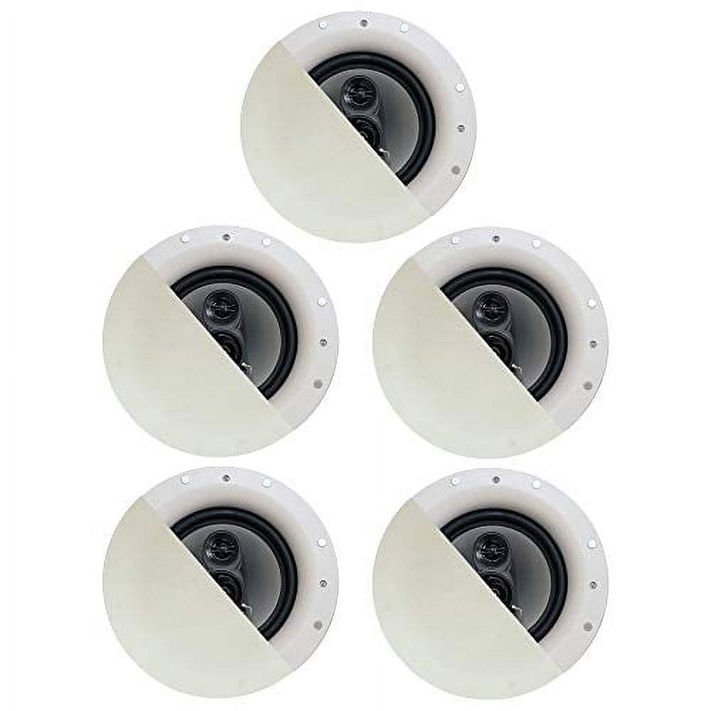 Acoustic Audio CSic84 Frameless 8" In Ceiling 5 Speaker Set 3 Way Home Theater Speakers - image 1 of 6