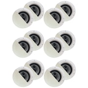 Acoustic Audio CSic84 Frameless In Ceiling 8" Speaker 6 Pair Pack 3 Way Home Theater Speakers