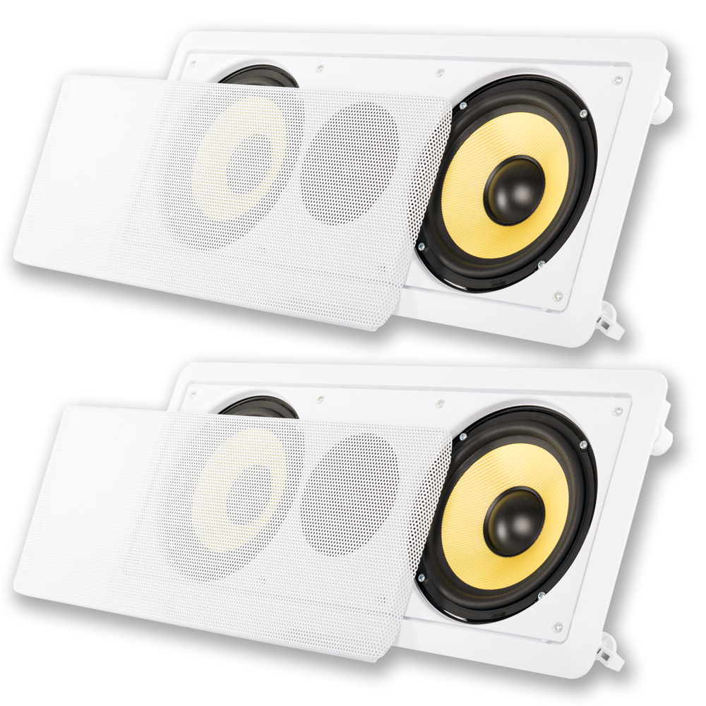 Acoustic Audio HD6c In-Wall Dual 6.5" Speakers Home Theater Surround Sound 2 Speaker Set - image 1 of 5