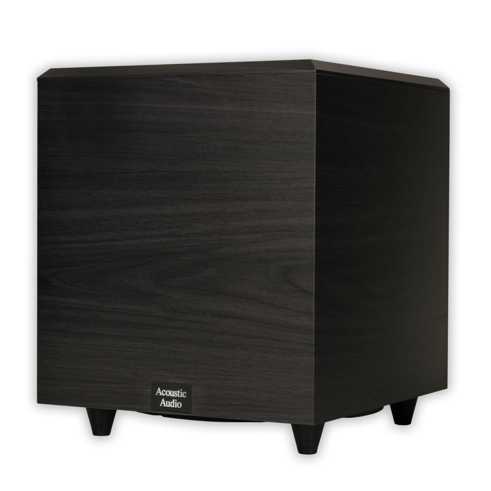 Acoustic Audio PSW10 Home Theater Powered 10" Subwoofer Black Down Firing Sub