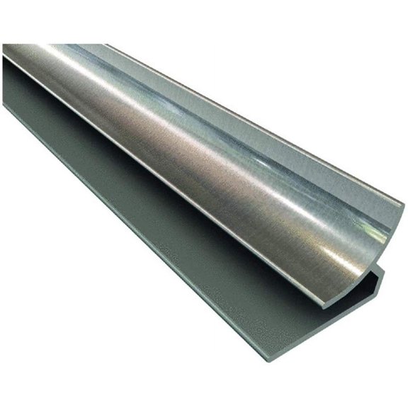 Acoustic Ceiling Products Fasade Corner Trim, Brushed Aluminum, Inside Corner