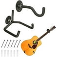 Acoustic, Electric, Classical Guitar Stand with Hooks — Perfect for