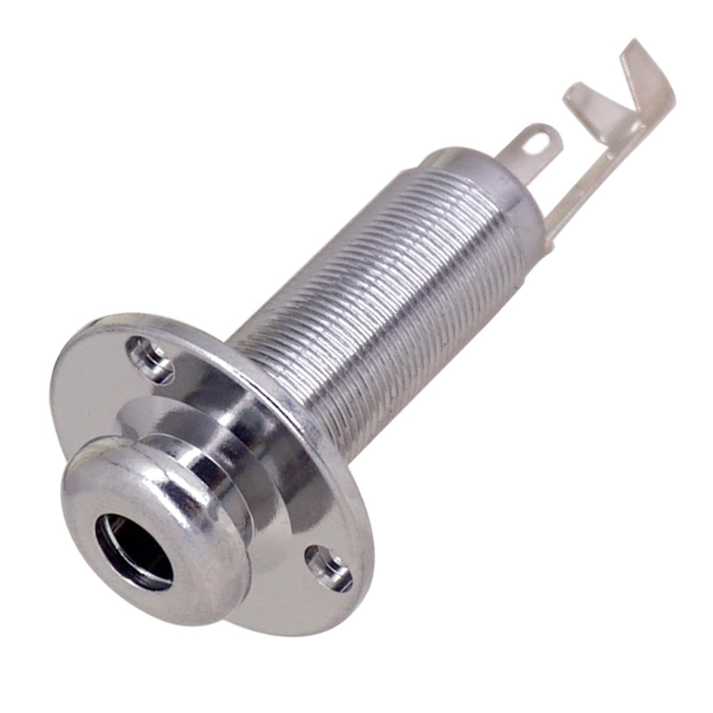 Acoustic Electric Guitar Stereo End Pin Jacks Socket Plug 6.35Mm 1/4