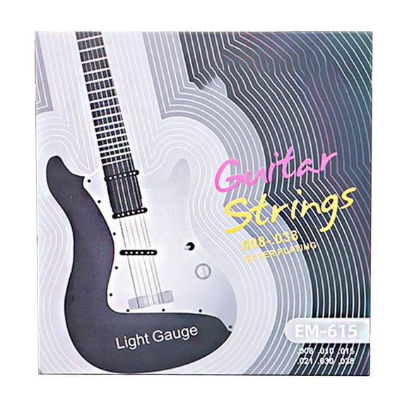 Acoustic & Electric Guitar Strings Set, New Addario Light Gauge 08-38 6-Pack, Best Sellers Recommended By Players For Bright Tone Versatile Sound