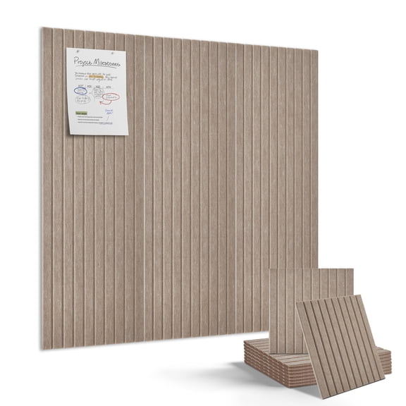 Acoustic Felt Bulletin Boards 9 Pack 11.8x11.8 Inch Self Adhesive Soundproof Wall Panels Modular Pin Boards for Home Office Study Decor Echo Reducing
