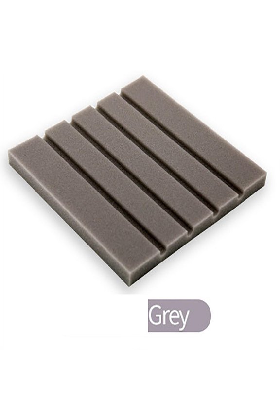 Acoustic Foam Panel High Density Sound Absorption Sponge,Professional Studio Wedge Noise Reduction Padding for Home Theater Music Practice Rooms and Vocal Booth Setup(9.8in)(Gray)
