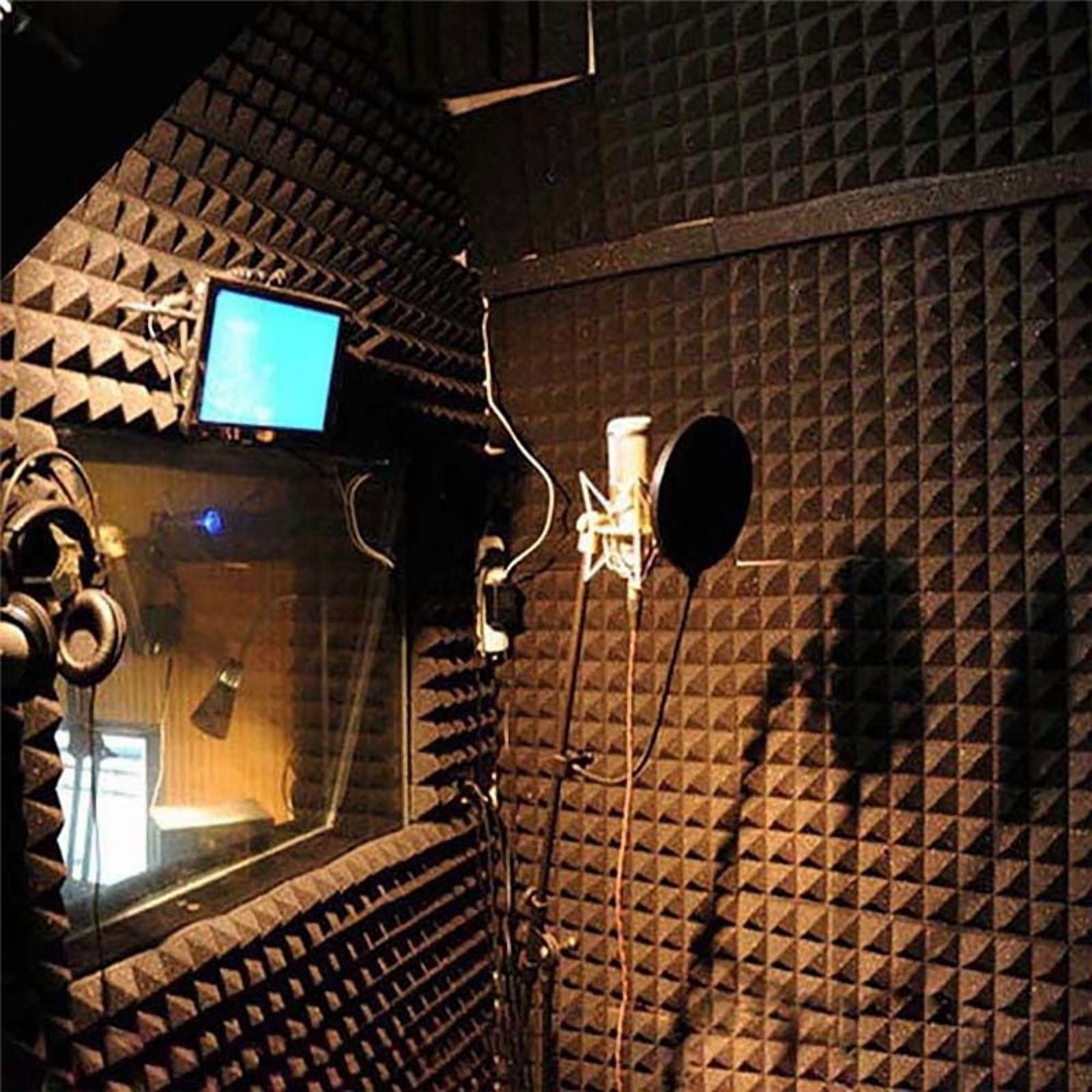Acoustic Foam Panels 12 Pcs, Soundproof Wall Panels 30x30x5cm, High Density Sound Absorbing Panel for Walls White
