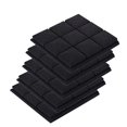 thumbnail image 1 of Acoustic Foam Panels, 5 Pack 30x30x5cm Mushroom Studio Wedge Tiles, Sound Panels Proof Panels,Black, 1 of 7