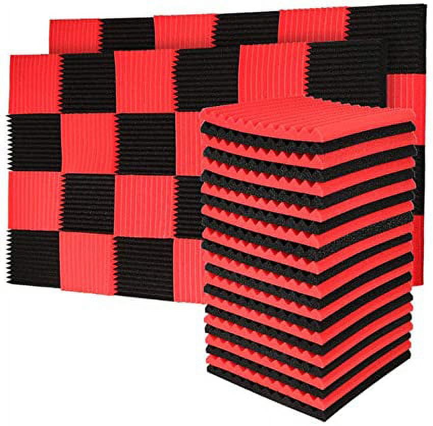 Acoustic Foam Panels Studio Wedge Tiles Soundproof Absorbing Sound ...