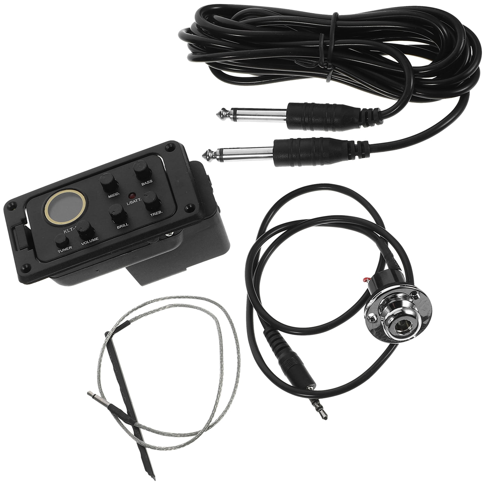 Acoustic Folk Guitar 4 Band Preamp EQ Equalizer Preamp Piezo Pickup