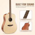 thumbnail image 1 of Acoustic Guitar,41"Acoustic Guitar Kit Full Size Dreadnought Acustica Guitarra Bundle for Beginner Adult Teen with Gig Bag, Tuner, Strap, Strings, Picks, Capos,Right Hand,Natural, 1 of 9