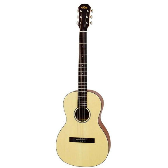 Acoustic Guitar 6 String Parlor Size Matte Natural Aria Vintage 100 Series