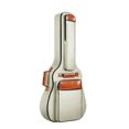 thumbnail image 1 of Acoustic Guitar Bag 41 Inch Thickened Waterproof Oxford Nylon Double Straps Cotton Padded Guitar Case Gig Backpack Khaki, 1 of 7