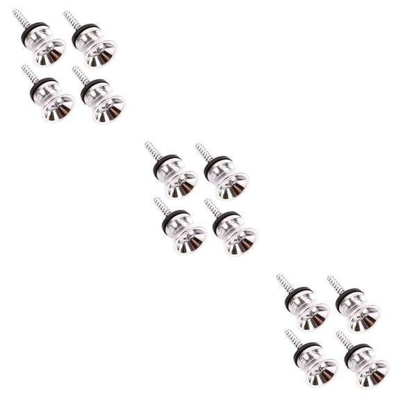 Acoustic Guitar Belt Fixator Accessories Strap Button Ukulele Buttons Wooden 18 Pcs