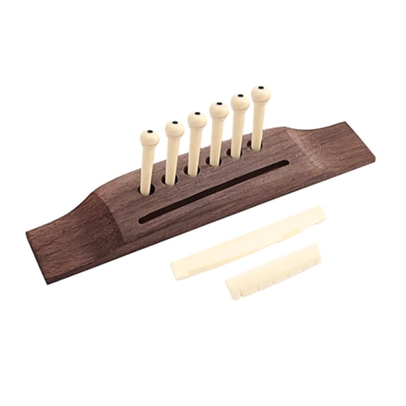 Acoustic Guitar Bone Bridge Saddle and Nut and Guitar Bone Bridge Pins