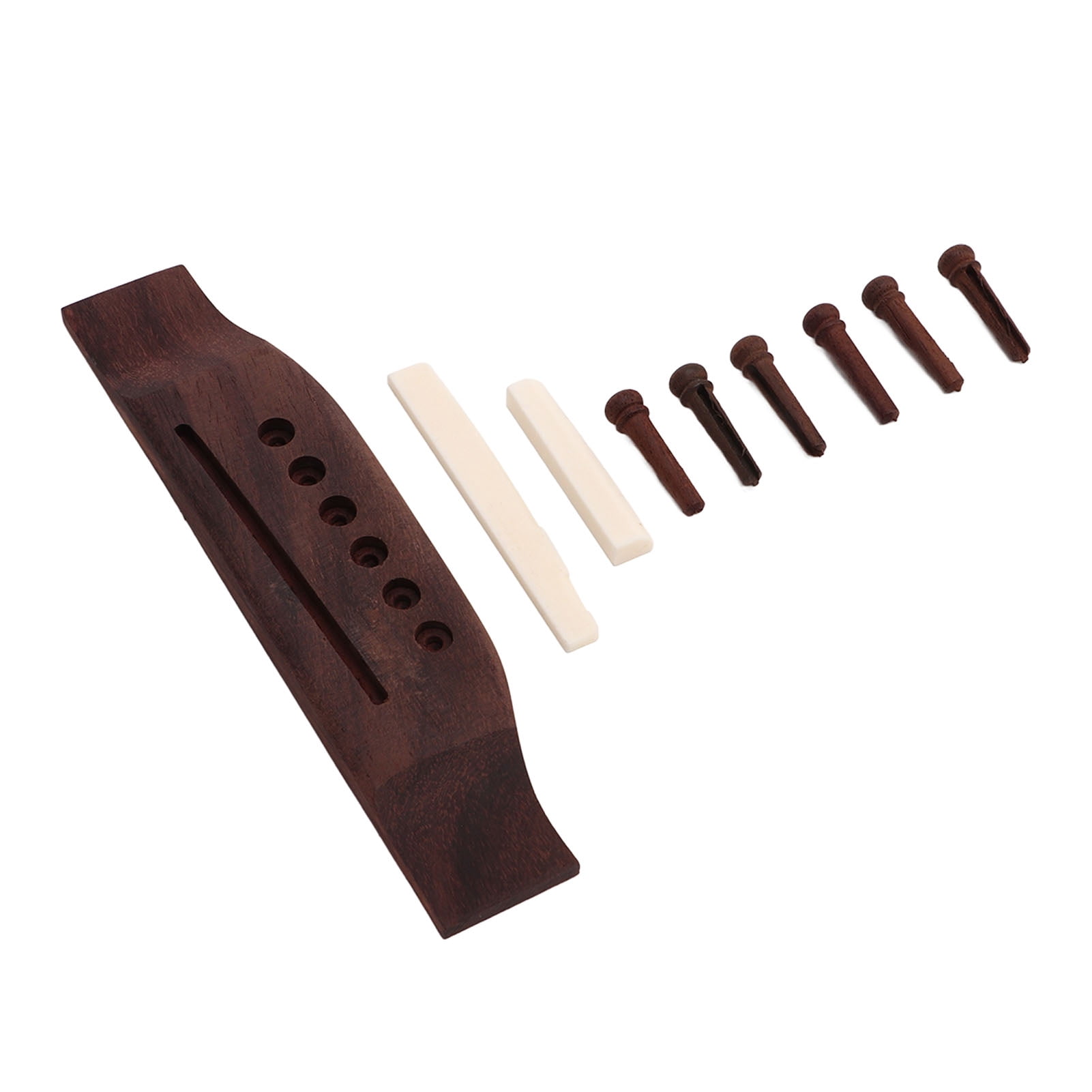 Acoustic Guitar Bridge Parts Replacement Accessories Rosewood Pins Bone