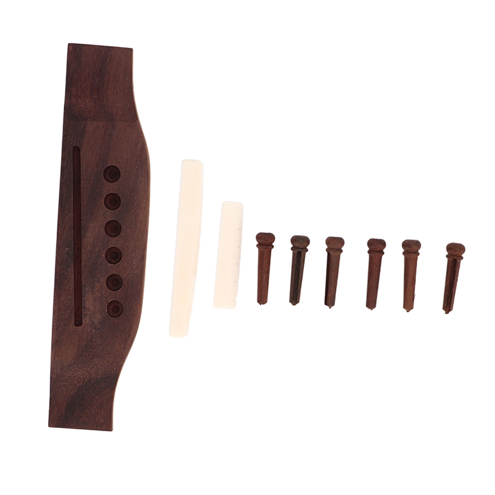 Acoustic Guitar Bridge Parts Replacement Accessories Rosewood Pins Bone