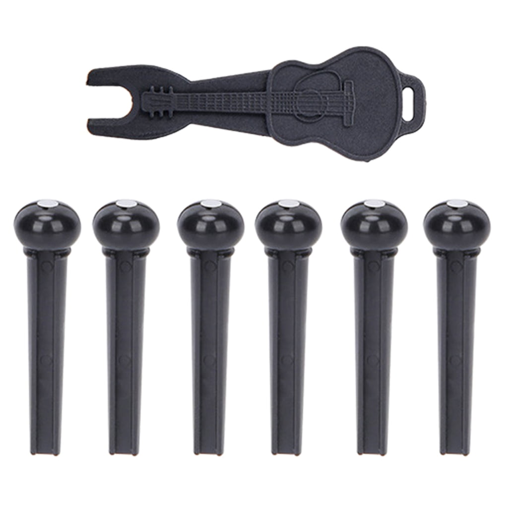Acoustic Guitar Bridge Pins & Puller Set Bass Guitar Bridge Pegs String