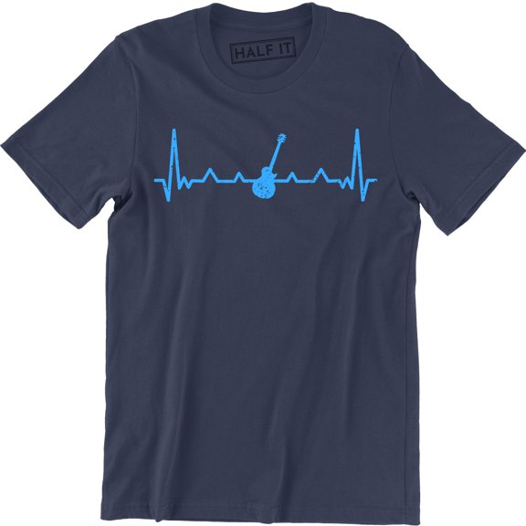 Acoustic Guitar Heartbeat - Music Rock Group Gifts Men's T-Shirt