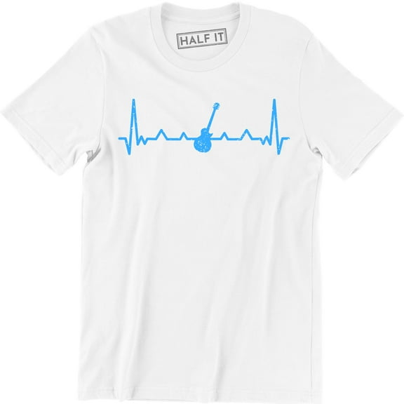 Acoustic Guitar Heartbeat - Music Rock Group Gifts Men's T-Shirt