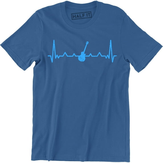 Acoustic Guitar Heartbeat - Music Rock Group Gifts Men's T-Shirt