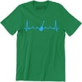 thumbnail image 1 of Acoustic Guitar Heartbeat - Music Rock Group Gifts Men's T-Shirt, 1 of 4