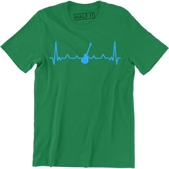 Acoustic Guitar Heartbeat - Music Rock Group Gifts Men's T-Shirt