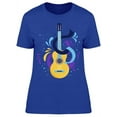 thumbnail image 1 of Acoustic Guitar Instrument T-Shirt Women -Image by Shutterstock, Female Medium, 1 of 2