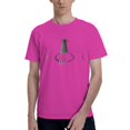 thumbnail image 1 of Acoustic Guitar Men'S Basic Short Sleeve T-Shirt Fuchusia 5x-Large, 1 of 5