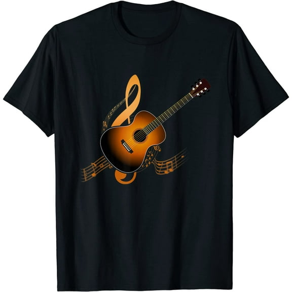 Acoustic Guitar Music Player Musician Guitarist Rock T-Shirt