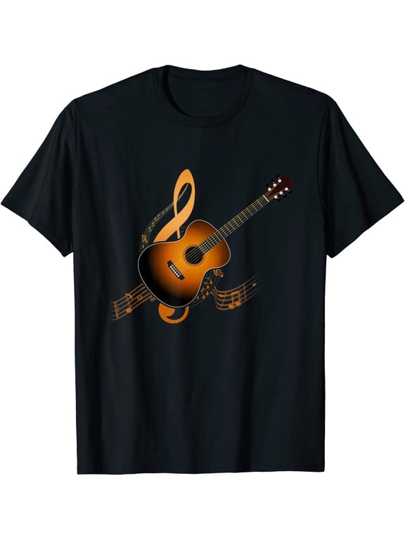 Acoustic Guitar Music Player Musician Guitarist Rock T-Shirt