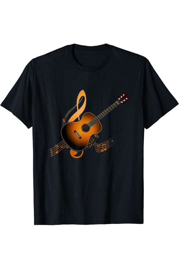 Acoustic Guitar Music Player Musician Guitarist Rock T-Shirt