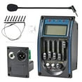 thumbnail image 1 of Acoustic Guitar Pickup,5 Band EQ Equalizer Guitar Preamp Piezo Pickup Tuner with Mic LCD Display, 1 of 6