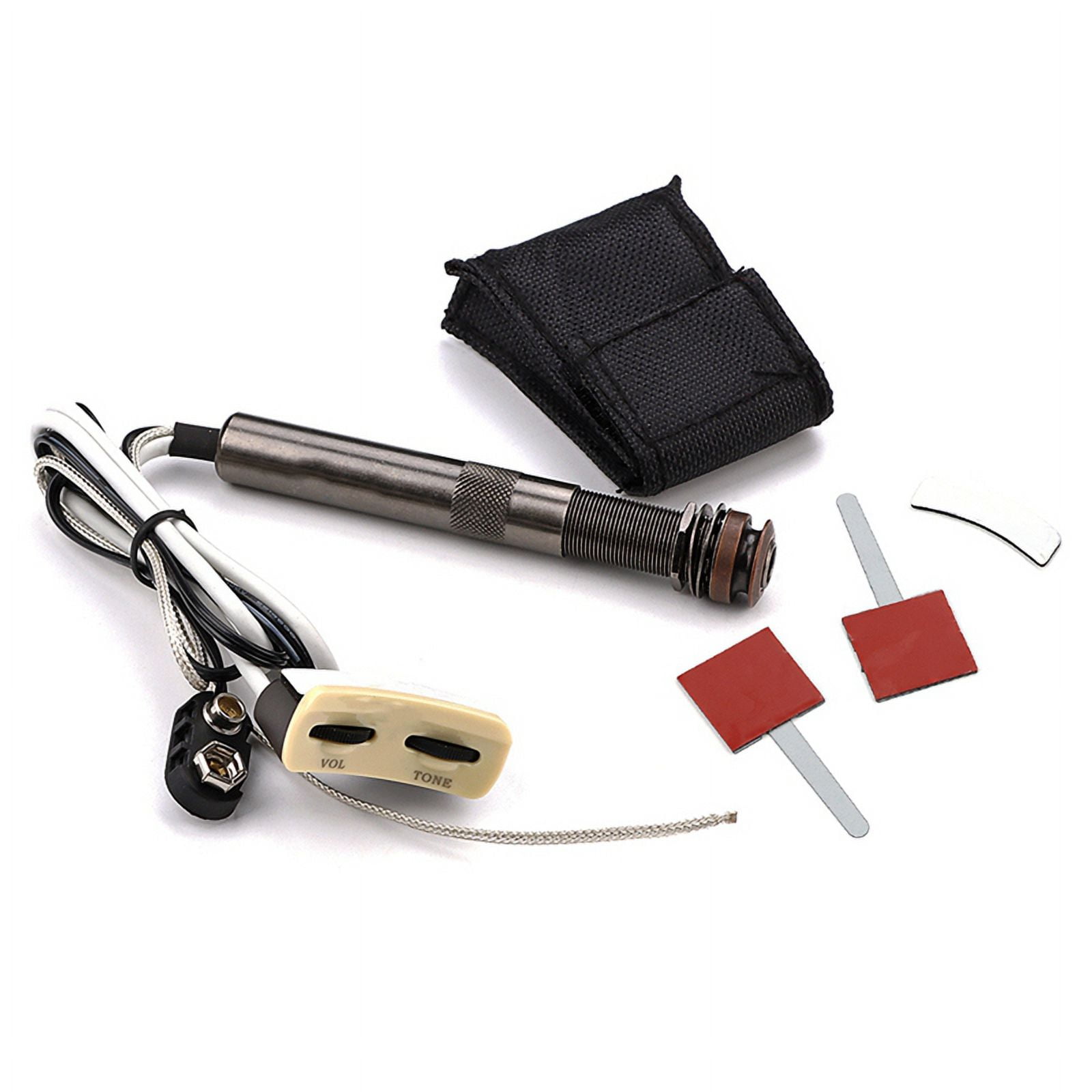 Active Endpin Jack Preamp Piezo Pickup Kit Controllo Del Volume E Del Tono Per Parti Di Chitarra Classica Acusticaphoto Color Szrh A S - Foto 10