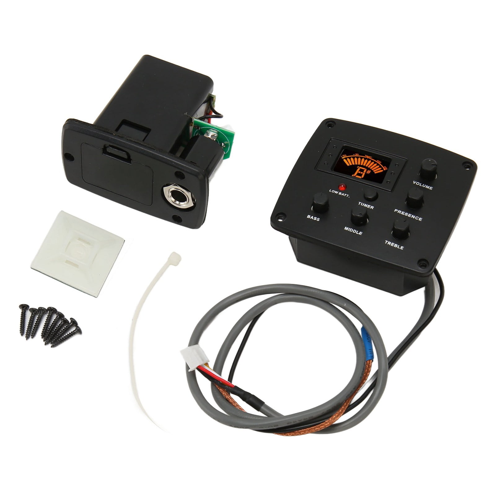 Acoustic Guitar Pickups Professional 3 Band Equalizer LCD Tuner