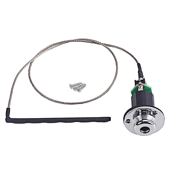Acoustic Guitar Piezo Pickup Under Saddle Output End Pin Jack