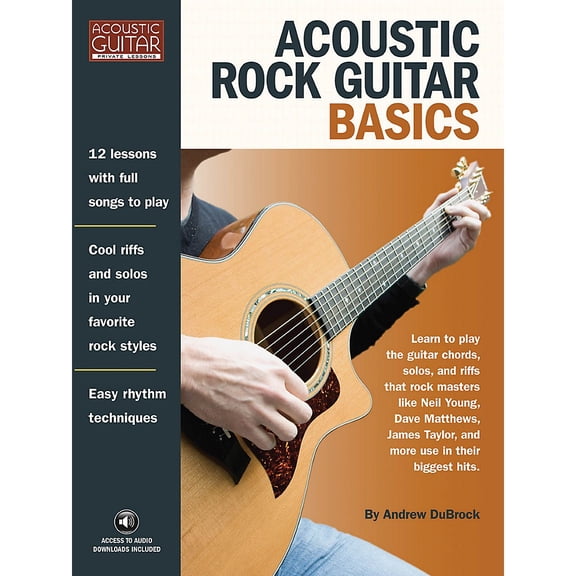 Acoustic Guitar Private Lessons: Acoustic Rock Guitar Basics: Access to Audio Downloads Included (Paperback)