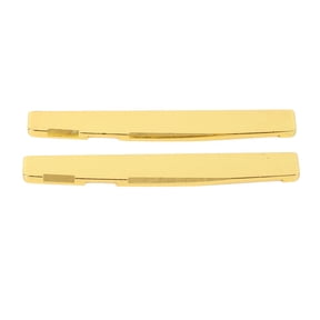 Acoustic Guitar Saddle Bridge Replacement Brass Metal Musical Instrument Accessories GL223(2Pcs)