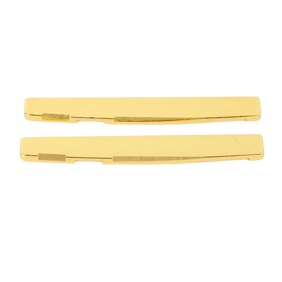 Acoustic Guitar Saddle Bridge Replacement Brass Metal Musical Instrument Accessories GL223(2Pcs)