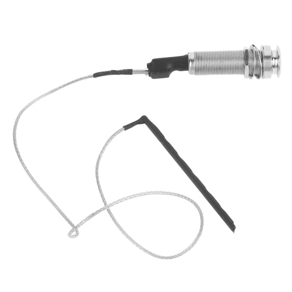 Acoustic Guitar Under Saddle Piezo Pickup Stick with 6.35mm Endpin Output Jack, Zinc Alloy Transducer for Ukulele and Banjo, 4.72 inches / 12 cm Length, Easy Installation Musical Instrument Accessory