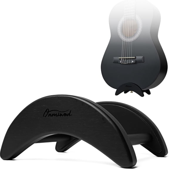 Acoustic Guitar Stand, Clip-On Self-Standing Solid Wood Guitar Stand, Portable Lightweight Guitar Stand Floor, Compact Guitar Holder for Travel and Stage, Gift for Acoustic, Classic and Folk Guitar