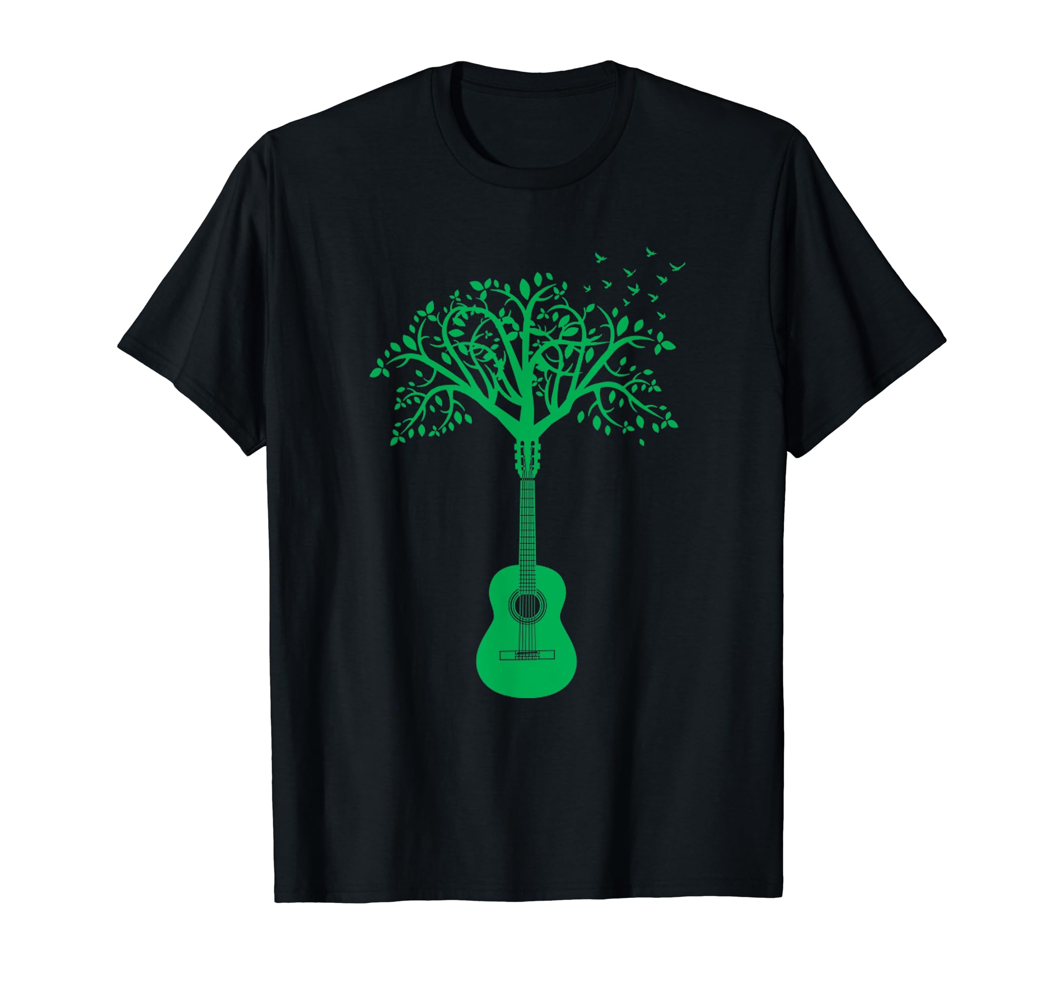 Guitar Tree of Life Graphic Music Art T-Shirt/Tee