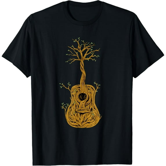 Acoustic Guitar Tree of Life Guitar Player Guitarist T-Shirt